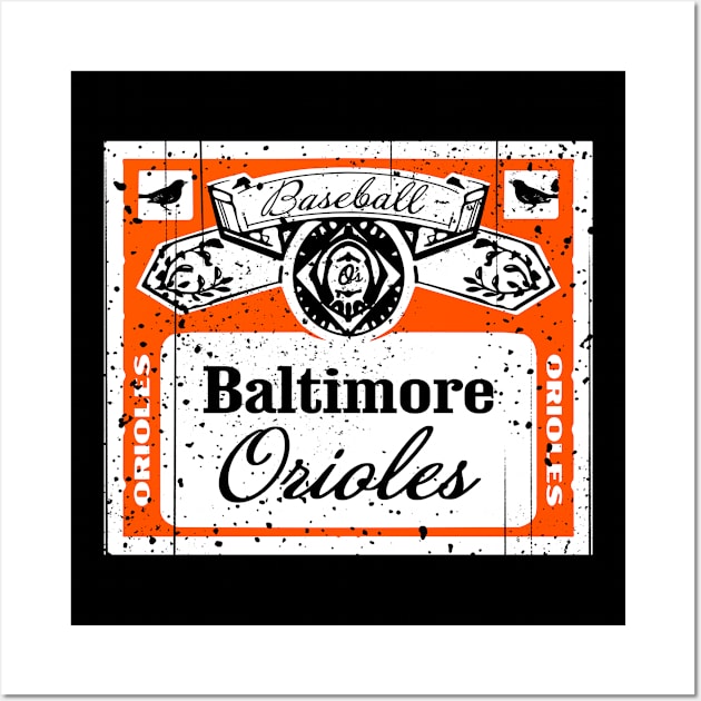 FRONT & BACK print Vintage Baltimore Beer Wall Art by Throwzack